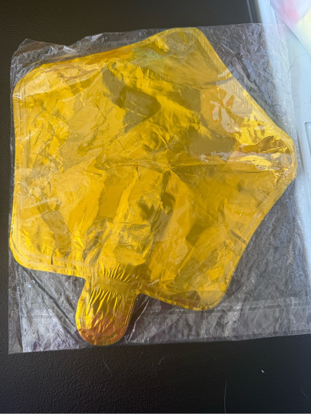 21 Gold Star Foil Balloon (Uninflated)